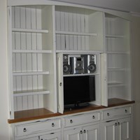 Rustic painted bookcase.jpg